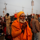 A devotee prays during Kumbh Mela on Jan. 14.